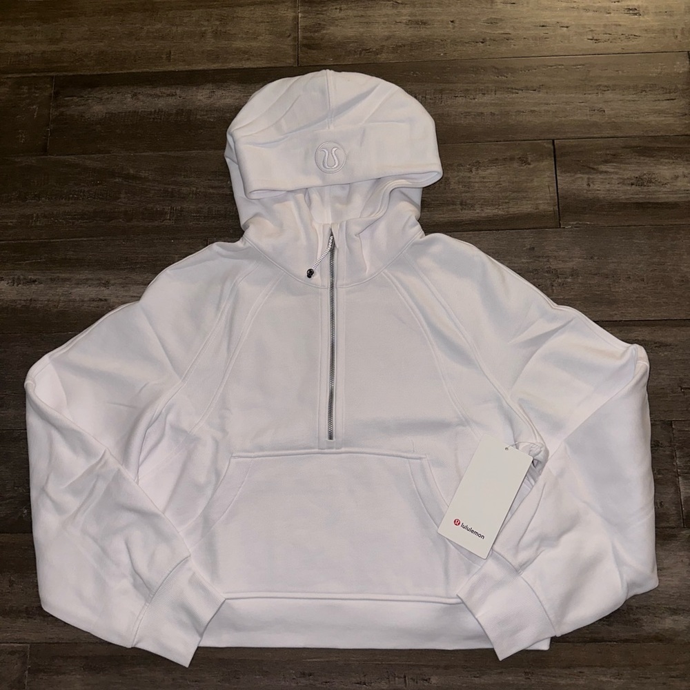 Lululemon Scuba Oversized Half-Zip Hoodie White